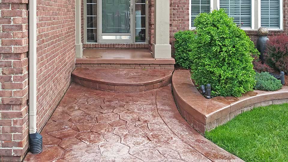 front walkway before concrete sealer stripping in macomb and oakland county, MI