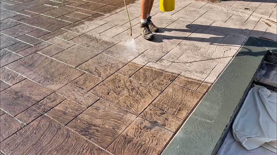 Stamped Concrete Sealing Macomb Twp, How To Clean And Seal Stamped Concrete Patio
