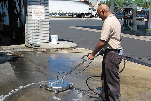 Commercial Pressure Washing gas station in macomb county