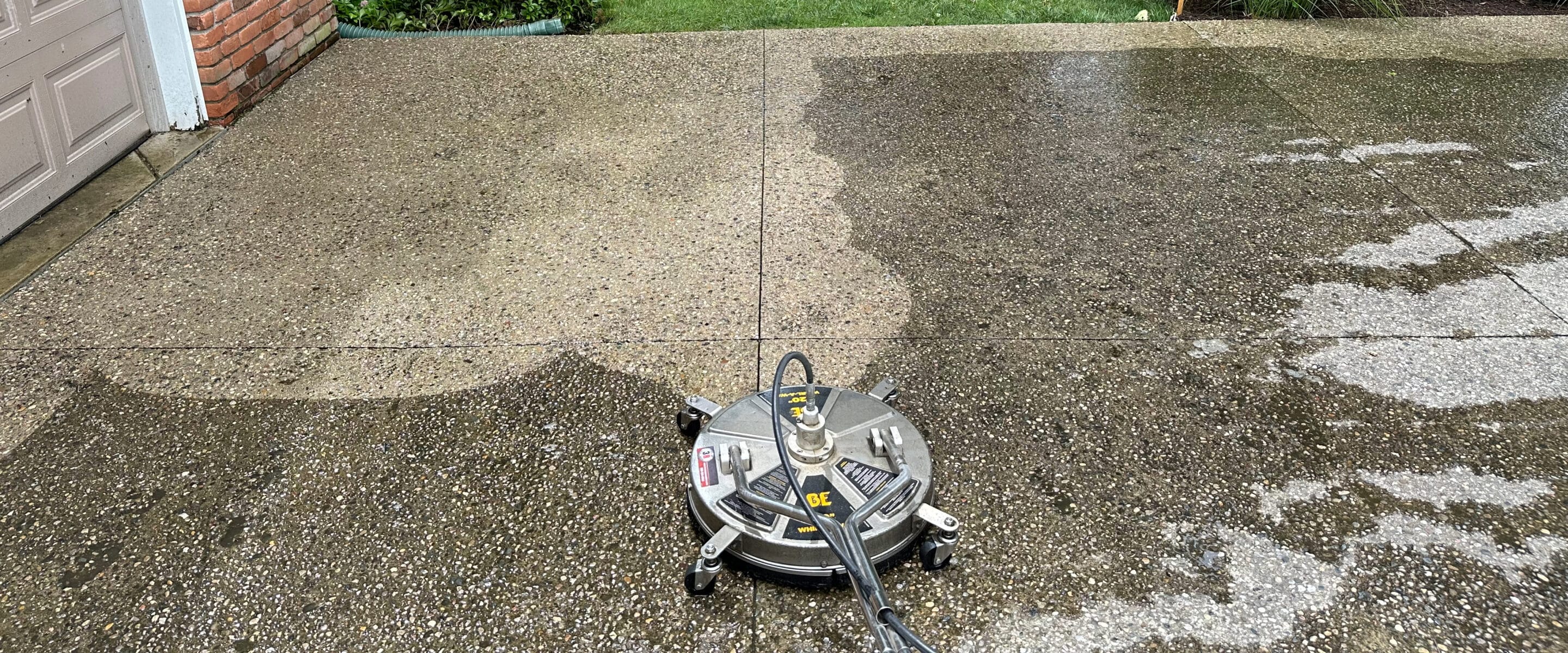 exposed aggregate sealing and power washing