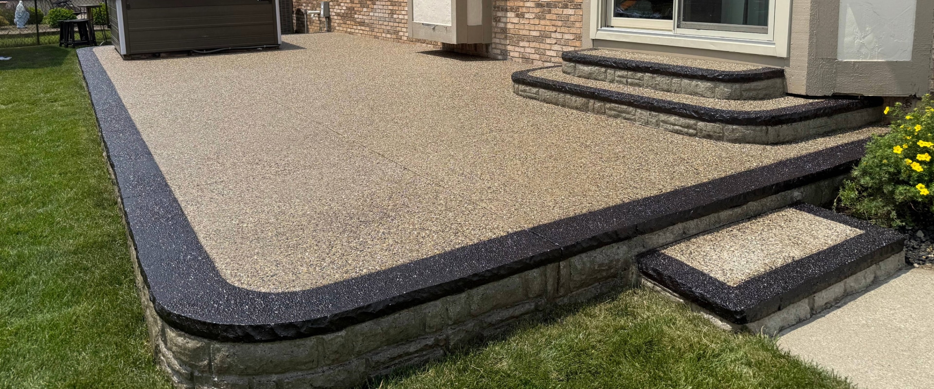 exposed aggregate sealing and staining in Macomb, MI