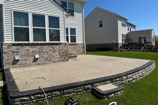 exposed aggregate sealing of a driveway in Macomb , MI