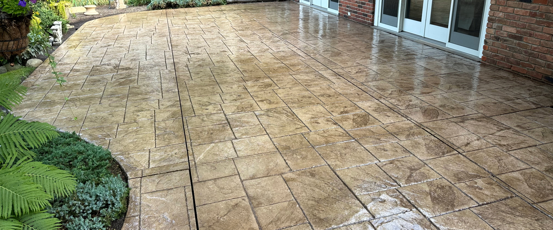 stamped concrete sealing macomb